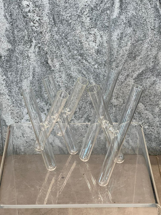 Clear Tubes Glass Vases - 2 Sizes