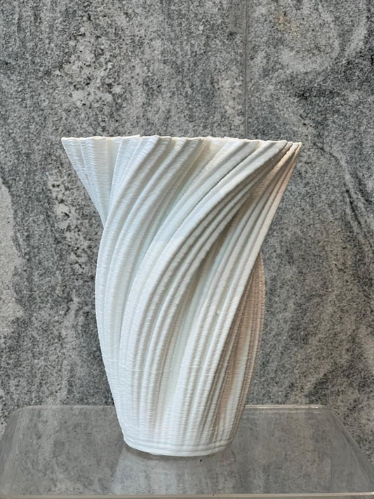 Twisted White Vase